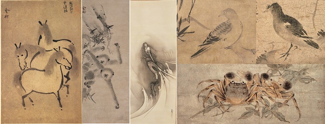           셋손 그림에 나오는 말, 용, 원숭이, 새, 게 등 짐승 모습입니다. 