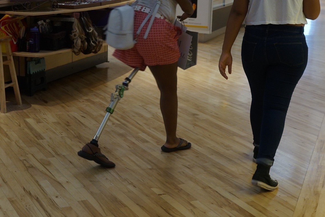 미국 워싱턴 D.C 근교 쇼핑몰의 장애인