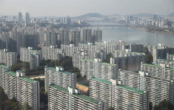 서울 송파구 일대의 아파트 