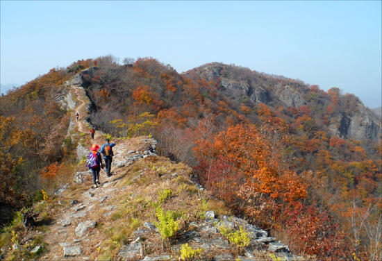     산성산 연대봉(603m) 정상으로 가는 길에서.