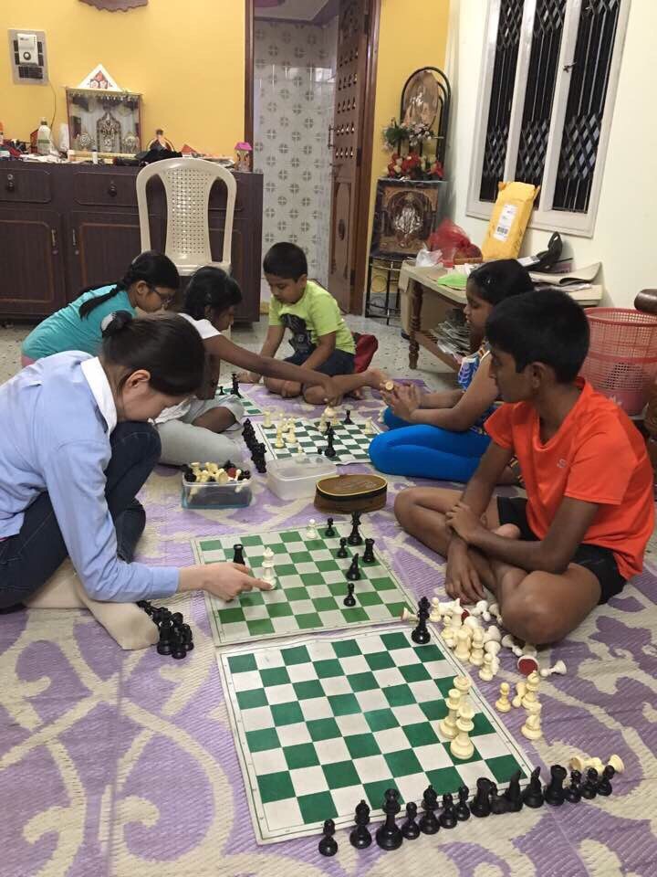인도의 체스 수업 