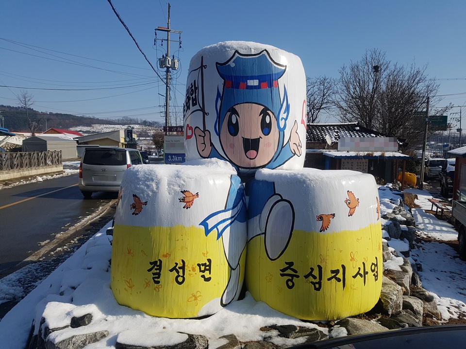 결성면소재지에 들어서면 볏짚에 그린 홍주천년을 상징하는 '천년도령'이 반갑게 맞이한다. 이 볏짚은 일명"공룡알'이라고 하며, 무게는 한개당 약 800kg이다.