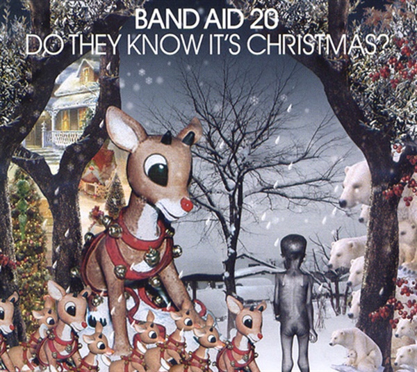  지난 2004년에 발매된 밴드 에이드 20주년 기념 싱글 음반 < Do They Know It's Christmas? > 표지.  