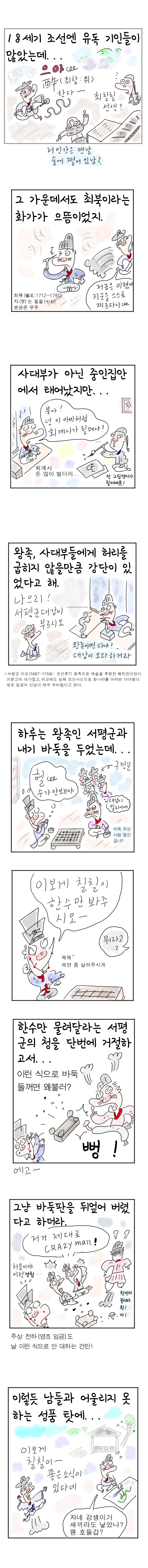  [역사툰] 史(사)람 이야기 21화: 광기의 천재 화가, 최북

