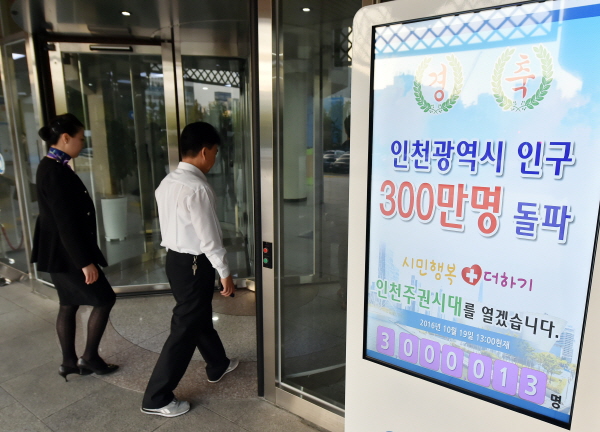 2016년 10월 19일 인구 300만 명을 돌파한 인천시는 올해를 ‘서인부대 원년’으로 선포하며 서울에 이어 대한민국 2대 도시임을 선언했다.