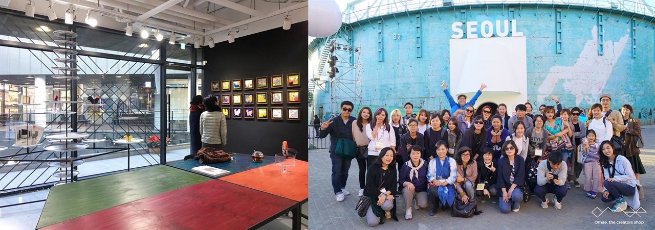 인사동마루 시절의 오매갤러리. 2016년엔 베이징 디자인위크에 44명의 작가와 참여했다.