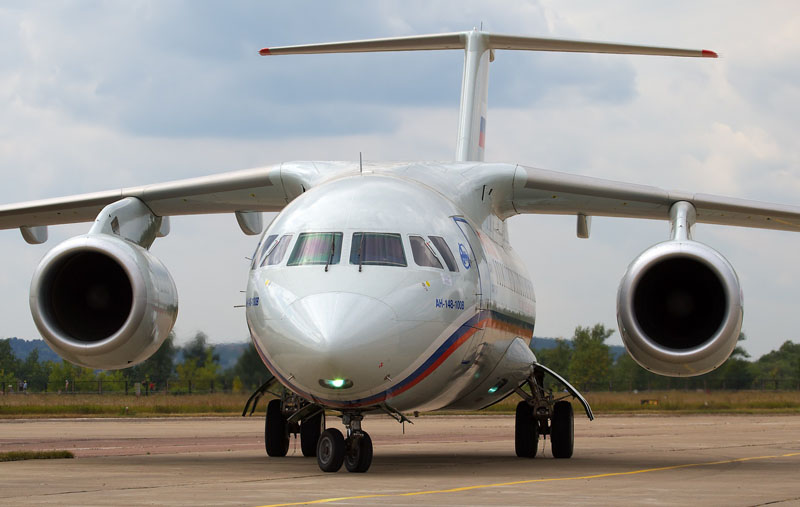 러시아에서 추락 사고를 당한 안토노프(An)-148 기종 여객기