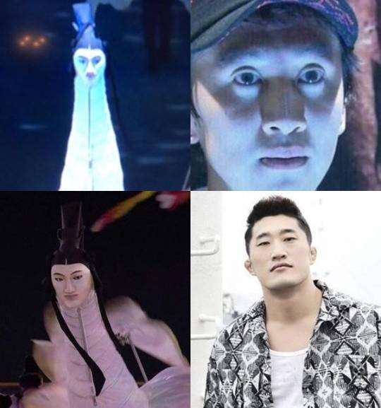 개막식 직후 네티즌들이 찾은 인면조 닮은 연예인들. 
