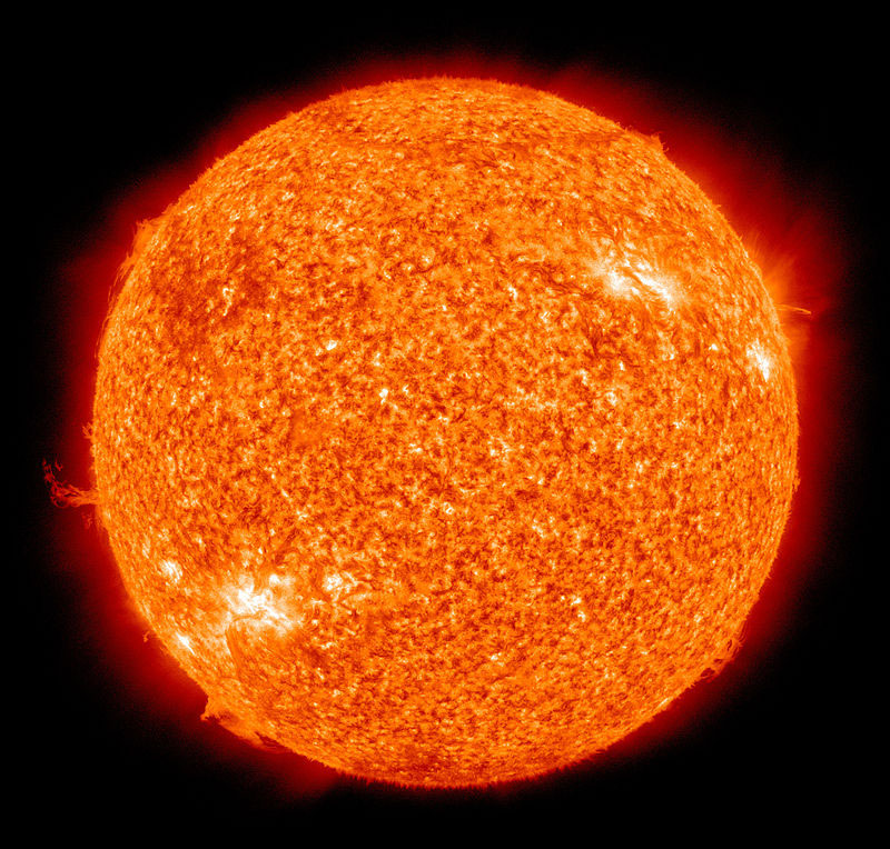  미국 항공우주국(NASA)이 찍은 태양. 