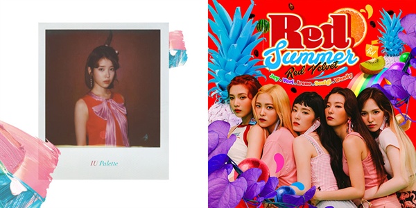  제15회 한국대중음악상 최우수의 팝 음반상을 수상한 아이유의 < Palette >, 최우수 팝 노래상을 받은 레드벨벳의 '빨간 맛'.