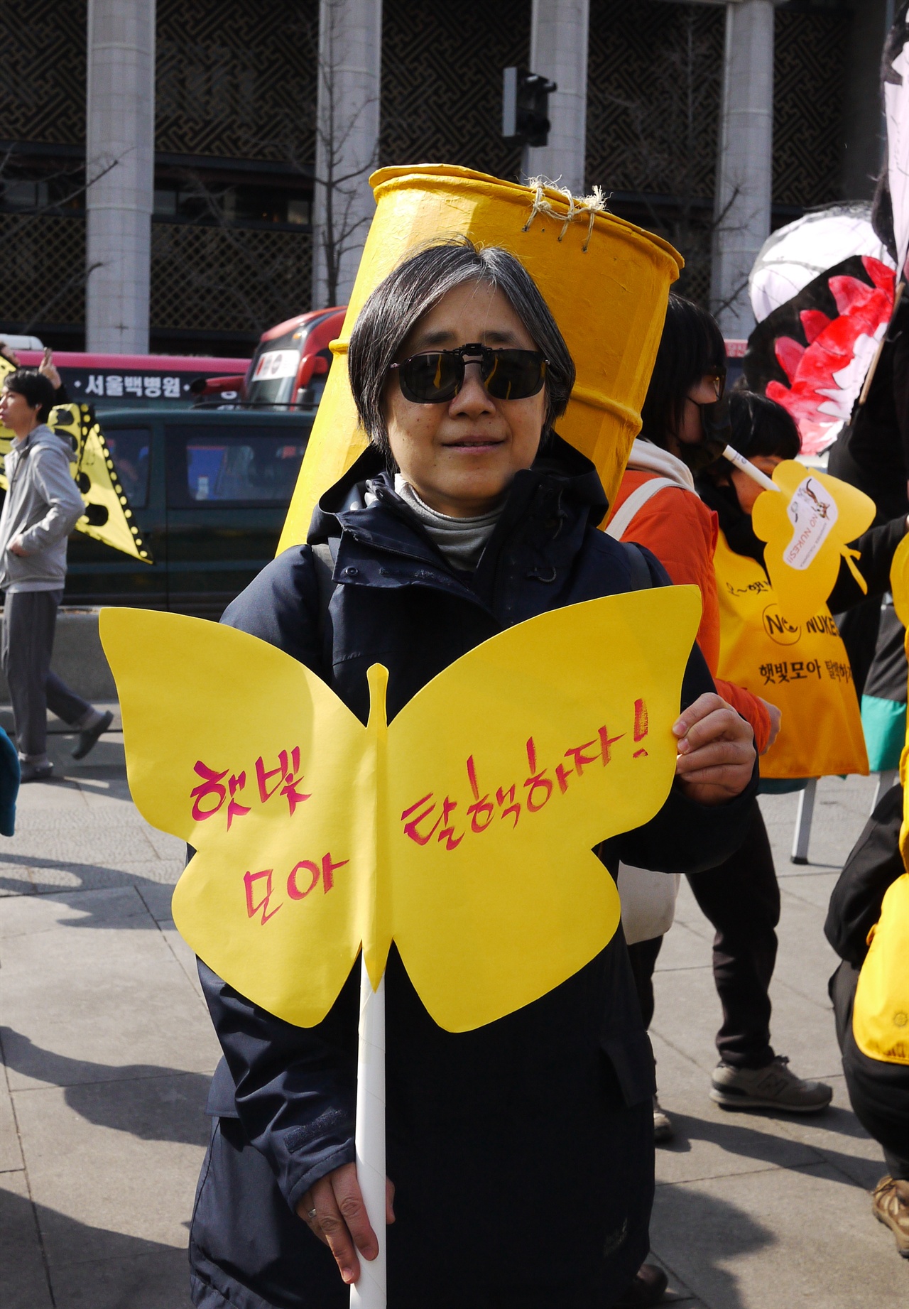  올해로 네 번째 탈핵 행진에 나왔다는 김영희(58) 수녀는 “후쿠시마 사고를 계기로 탈핵에 관심을 갖게 됐다”며 “특히 청년층이 환경문제에 관심을 가져야 한다”고 말했다. ⓒ 조은비
