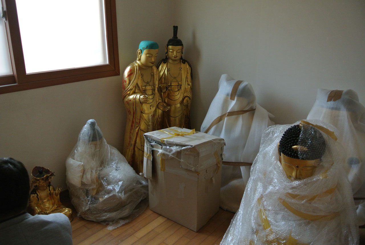2014년 국내 최대 불교 문화재 도난사건에서 환수된 문화재들