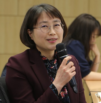 추혜선 정의당의원이 발언을 하고 있다.