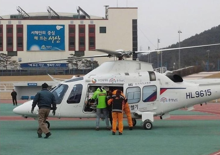  ‘충청남도 응급의료 전용 헬기(닥터헬기)’는 충남지역 거점병원(단국대병원 항공의료팀)에 배치되어 현재 600여 명의 충남도내 응급환자를 이송했다.