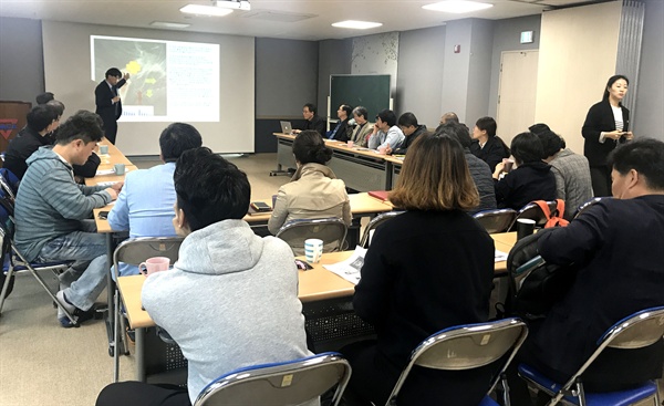 전홍표 도시환경공학 박사는 10일 아침 마산YMCA 아침논단에서 '미세먼지'에 대해 강의했다.