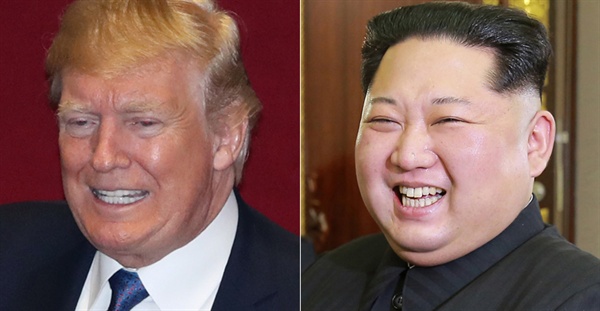 트럼프 미국 대통령과 김정은 북한 국방위원장.