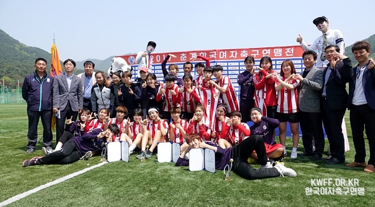  2017 춘계한국여자축구연맹전 우승팀 고려대학교 여자축구부