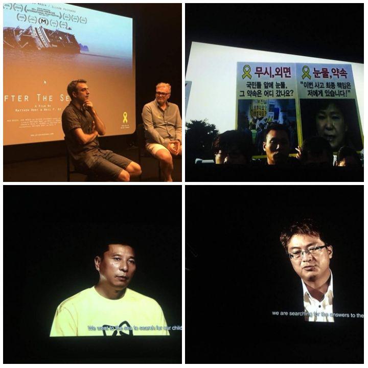 영국 런던에서 열린 <세월호 그 이후> 다큐상영회 "오늘 After The Sewol 상영회를 끝으로 세월호 4주기 행사가 마무리 됐다. 세월호 참사의 진상규명과 책임자처벌도 이렇게 마무리되면 얼마나 좋을까? 희망일 뿐이다. 그날을 위해서. 준형아빠말대로 분노하라/ 기억하라 / 행동하라 / 연대하라 / 그리고 사랑하라" (대비 김)