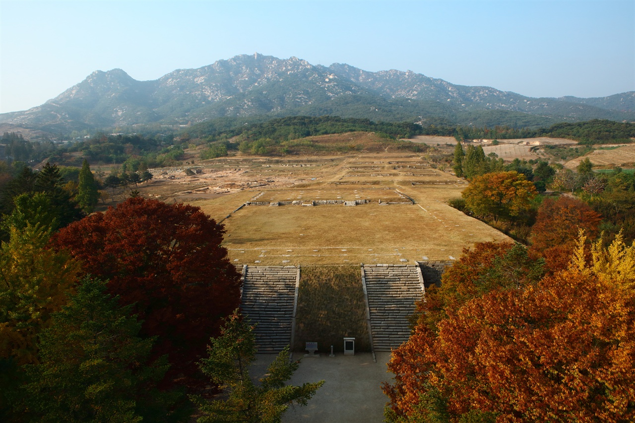 개성 고려궁성 만월대  전경