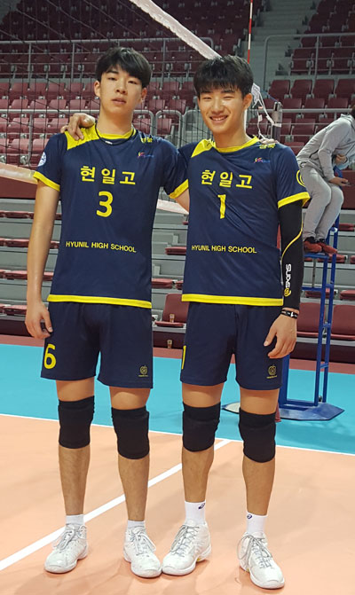 '현일고 듀오' 신승훈(왼쪽)과 김우진(오른쪽)