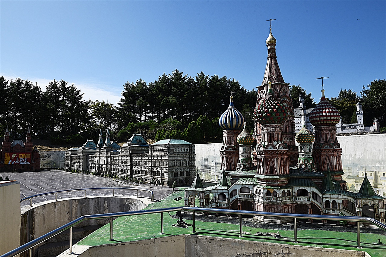 러시아의 성바실리성당과 붉은 광장 미니어처 
