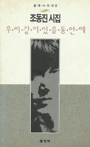 《우리 같이 있을 동안에》(청맥, 1991) 표지 조동진이 쓴 시, 그 시를 쓰게 낸 사연, 노래에 대한 해설이 실려 있다.
