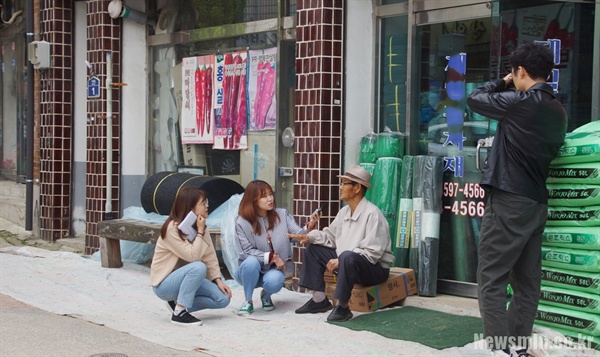 경북 청송읍에서 만난 주민들