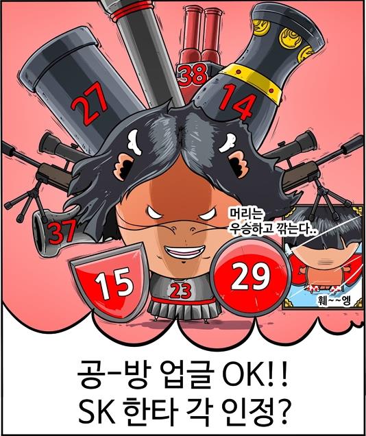  리그 하위권인 불펜 불안 해소가 시급한 SK (출처: [KBO 야매카툰] 2018시즌, KIA-두산-SK가 3강? 편 중)