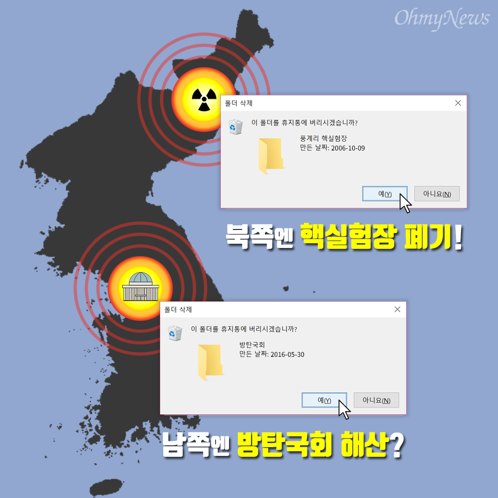  평화 위해 북핵도 폐기하는데 국민 위해 쓸모없는 국회도 폐기하면 어떨까요?