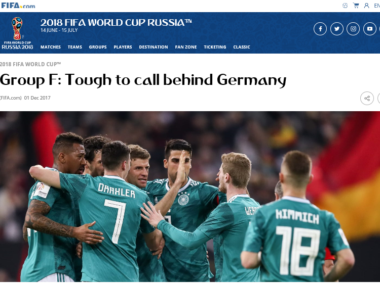 독일 대표팀 피파랭킹 1위 독일이 이번 월드컵에서 가장 강력한 우승후보로 불리고 있다. 