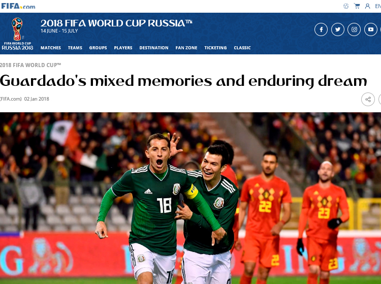 안드레스 과르다도 멕시코가 이번 월드컵에서 16강 징크스를 떨쳐낼지 관심을 모은다. 