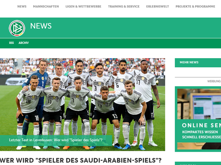독일 대표팀 독일이 사우디아라비아를 2-1로 제압하고, 최종 모의고사를 마무리했다.