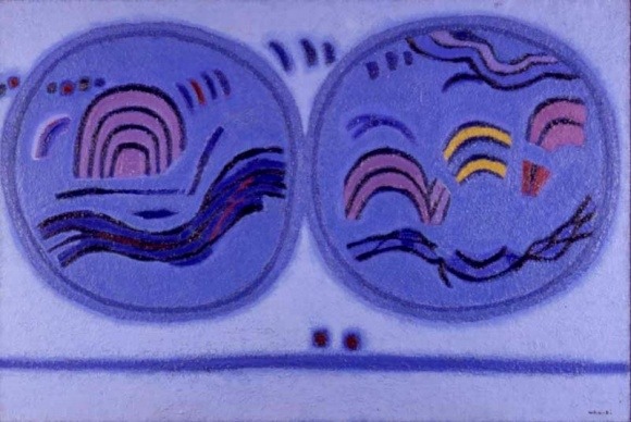 달두개(김 환기,1961, 국립현대 미술관)