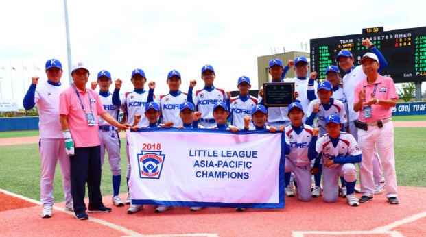  12세 이하 리틀리그 대표팀이 아시아-태평양 지역을 대표하여 리틀리그 월드시리즈 우승에 도전한다.