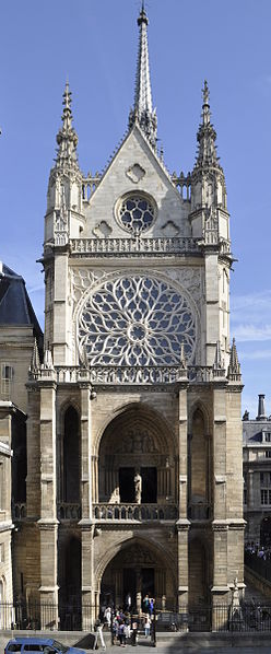 생트샤펠(Sainte Chapelle)성당 프랑스 왕이 예배드리던 고딕양식의 성당.