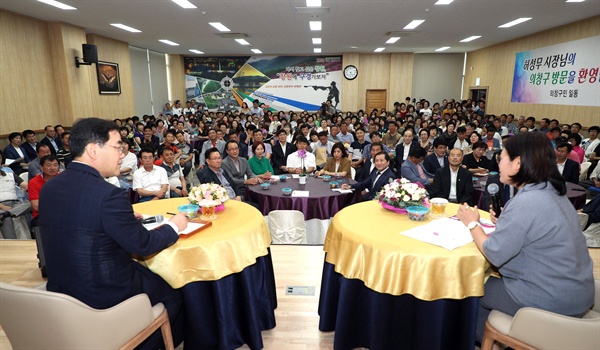  허성무 창원시장이 ‘사람중심 새로운 창원’을 만들기 위한 시민과의 만남을 이어가고 있다.