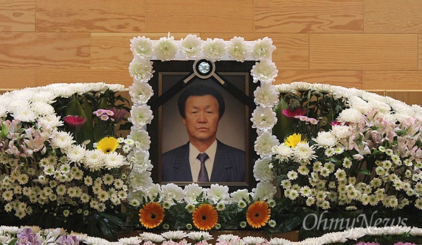 박종철 열사의 아버지인 박정기씨의 빈소가 마련된 부산시민장례식장.