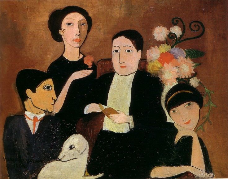 아폴리네르와 그의 친구들(마리로랑생,1908, 볼티모어 미술관)