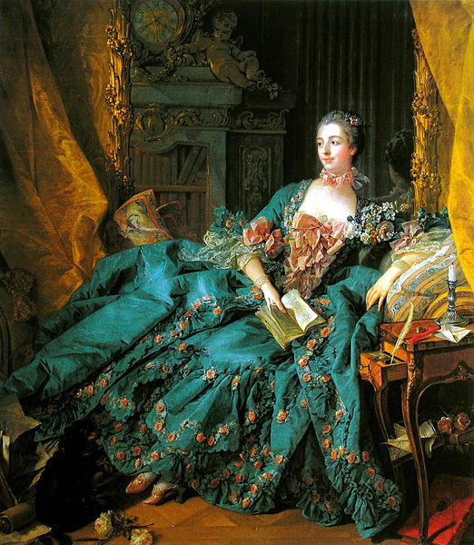 프랑수아 부셰가 그린 초상화 <퐁파두르 후작부인>, 1756년작.
