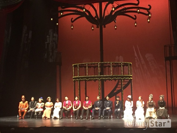 바넘: 위대한 쇼맨 뮤지컬 <바넘: 위대한 쇼맨>의 프레스콜이 16일 오후 서울 충무아트센터 대극장에서 열렸다.