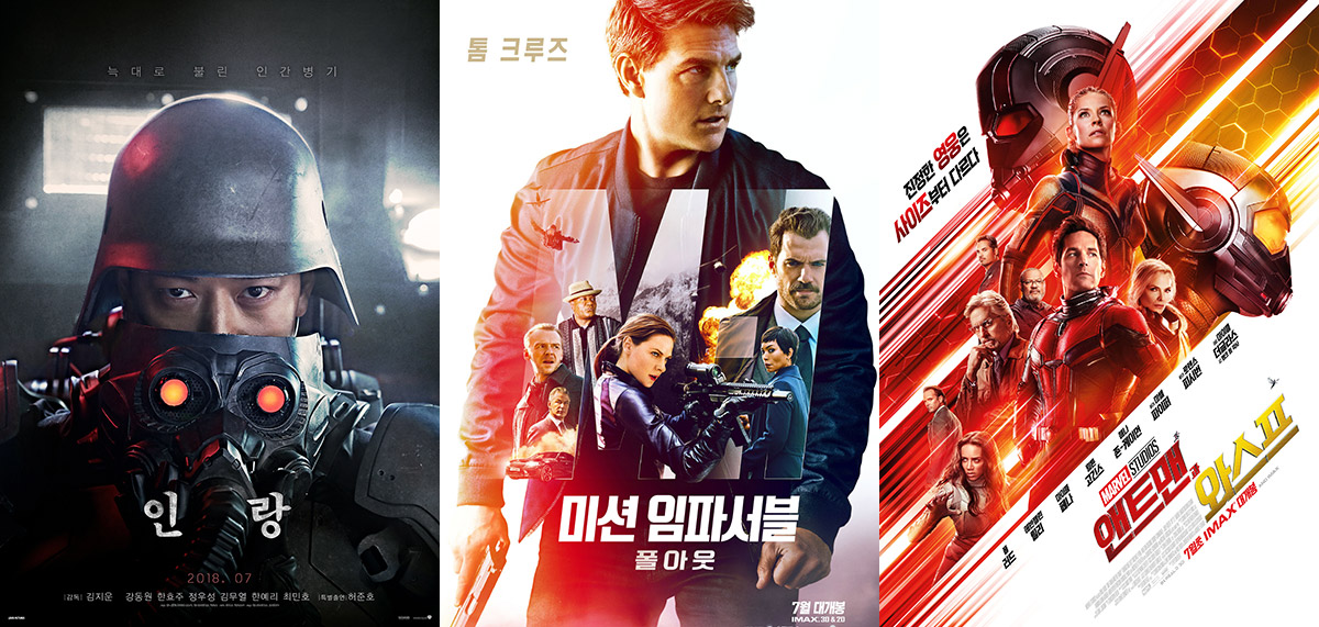 7월 한국영화산업에 영향을 끼친 대작 영화들