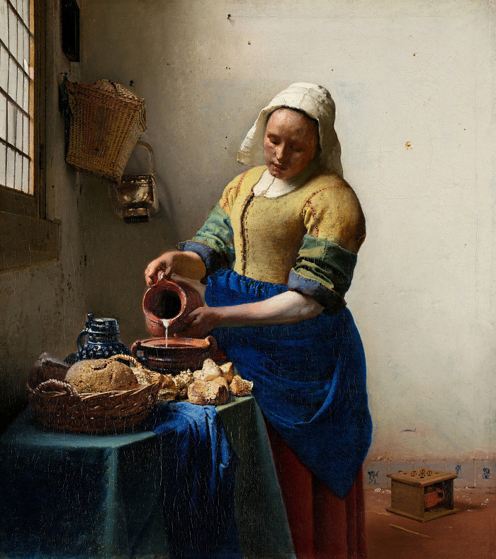우유를 따르는 여인(페르메이르,1658-1660년경)