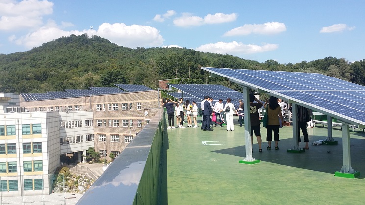 발전 설비용량  60.47KW 태양광 발전기 설치