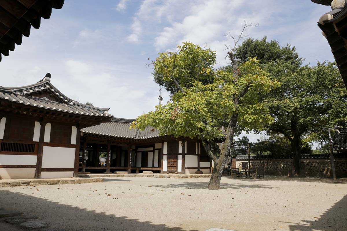 옛 나주목사의 살림집이었던 목사내아. 지은 지 200년이 넘은 옛집이다. 8월 22일 오후 풍경이다.