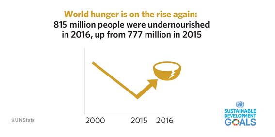  반등하는 세계 기아(World Hunger) 수치