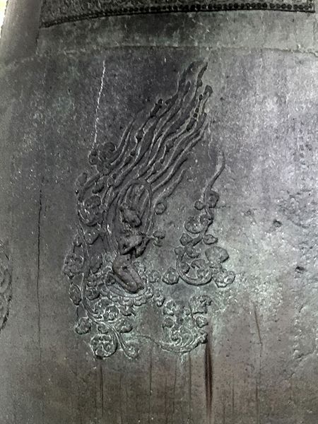 국립경주박물관에 있는 성덕대왕 신종 비천상 모습