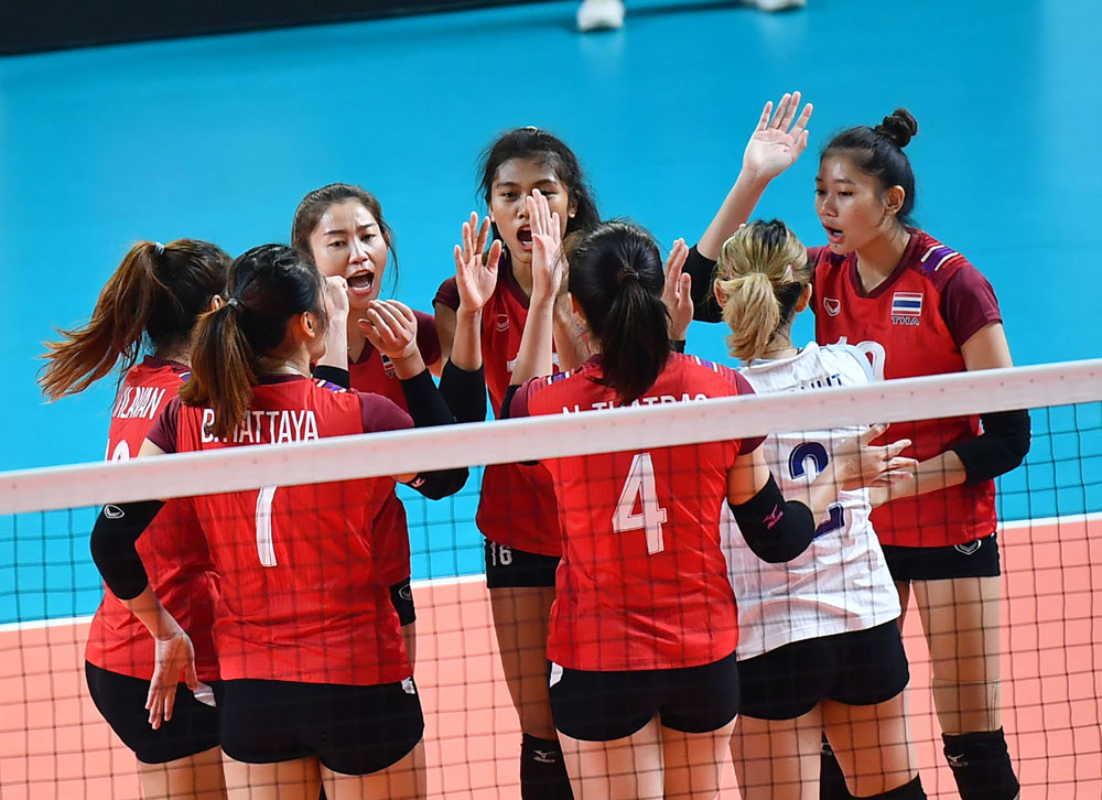 태국 여자배구 대표팀, 2018 AG 경기 모습