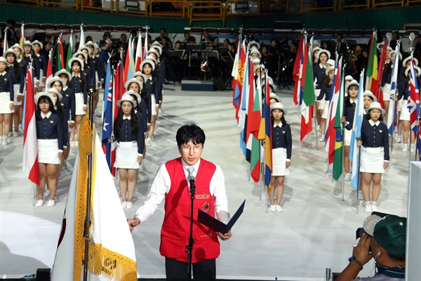  9월 1일 오후 창원실내체육관에서 열린 '2018 창원세계사격선수권대회' 개막식.