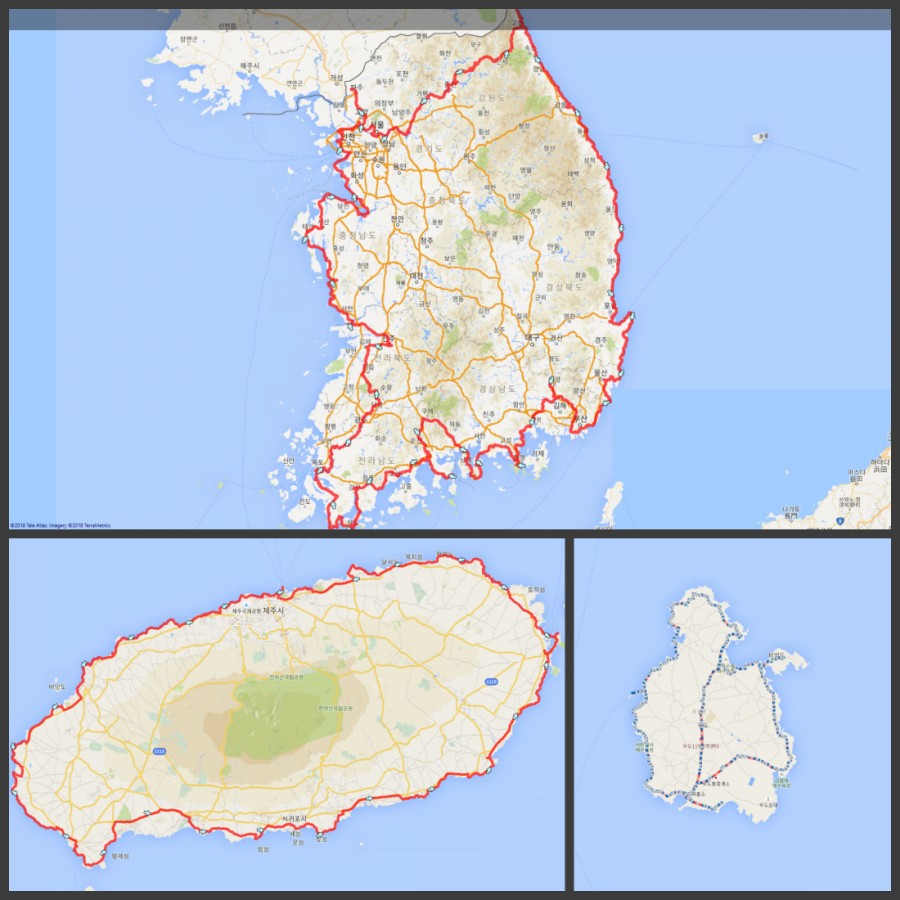 28일간의 기록 총거리 3000여 km를 달렸다.