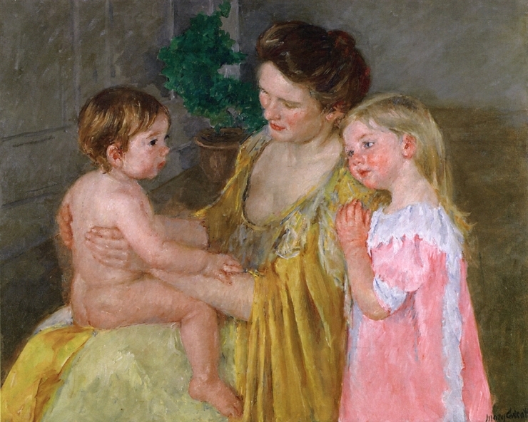 엄마와 두 아이들(메리 커셋,1906,개인소장)